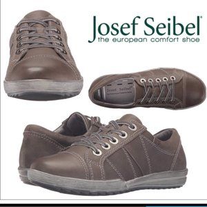 Josef Seibel Brown Leather Fashion Sneaker Like New!